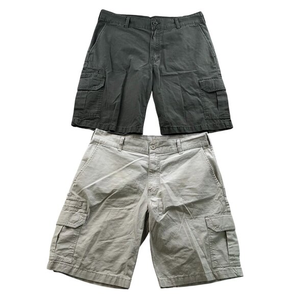 Dickies Mens Cargo Shorts Size 36 Lot Of Two Relaxed Fit Classic Casual Outdoors - Picture 1 of 16